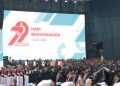 Ribuan Warga Padati Monas Saksikan HUT Bhayangkara ke-79, 5.800 Personel Gabungan Dikerahkan