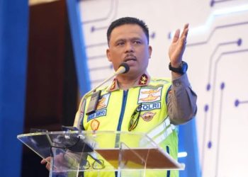 Kakorlantas Polri pada Rapat Evaluasi Regident dan Rakernis Gakkum 2025 2