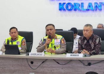 Kawal Sisa Arus Balik, Kakorlantas Polri Pimpin One Way Presisi KM 263 Hingga KM 70