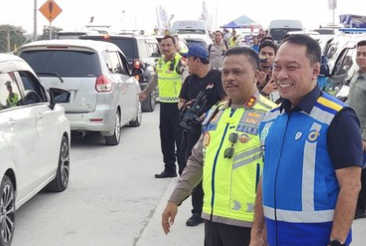 Kakorlantas Tinjau Tol Fungsional Japek II, Pastikan Arus Balik Terkendali