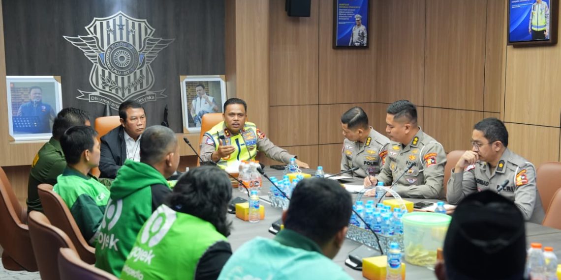 Kakorlantas Polri Terima Audiensi Ojol Jambi, Dorong Pembentukan Asosiasi Ojol Nusantara
