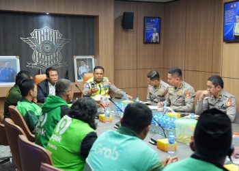 Kakorlantas Polri Terima Audiensi Ojol Jambi, Dorong Pembentukan Asosiasi Ojol Nusantara