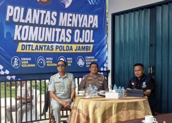 Sinergi Ditlantas Jambi dan Jasa Raharja: Dorong Komunitas Ojol Jadi Pelopor Keselamatan Jalan