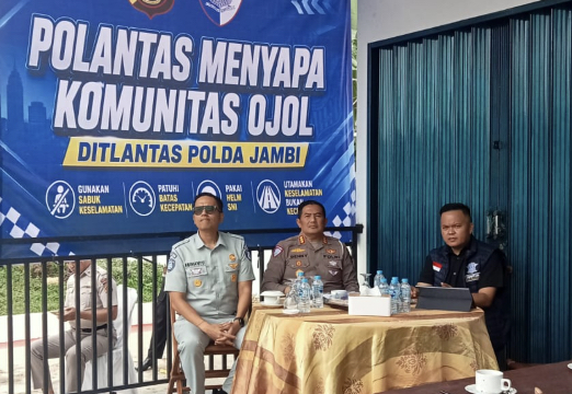 Sinergi Ditlantas Jambi dan Jasa Raharja: Dorong Komunitas Ojol Jadi Pelopor Keselamatan Jalan
