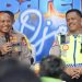 Polri Salurkan Bansos untuk 550 Ojol di Tugu Proklamasi Jakarta 1