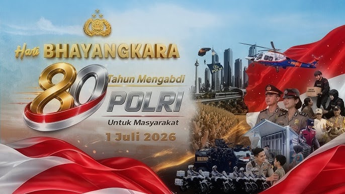 Delapan Dekade Pengabdian: Puncak Perayaan Hari Bhayangkara ke-80 di Cikeas Berlangsung Khidmat