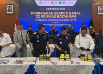 Aksi Licik Sindikat Internasional Dibongkar: 22,31 Kg Emas Gagal Diselundupkan ke Hong Kong