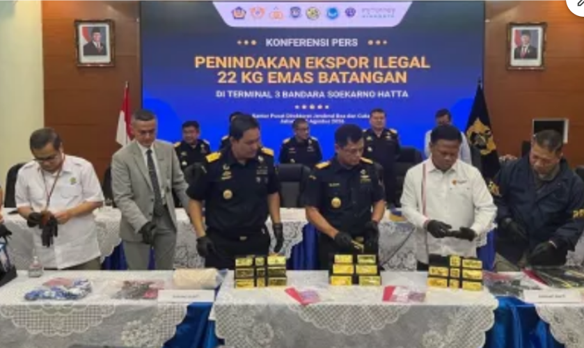 Aksi Licik Sindikat Internasional Dibongkar: 22,31 Kg Emas Gagal Diselundupkan ke Hong Kong